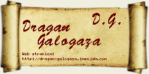 Dragan Galogaža vizit kartica
